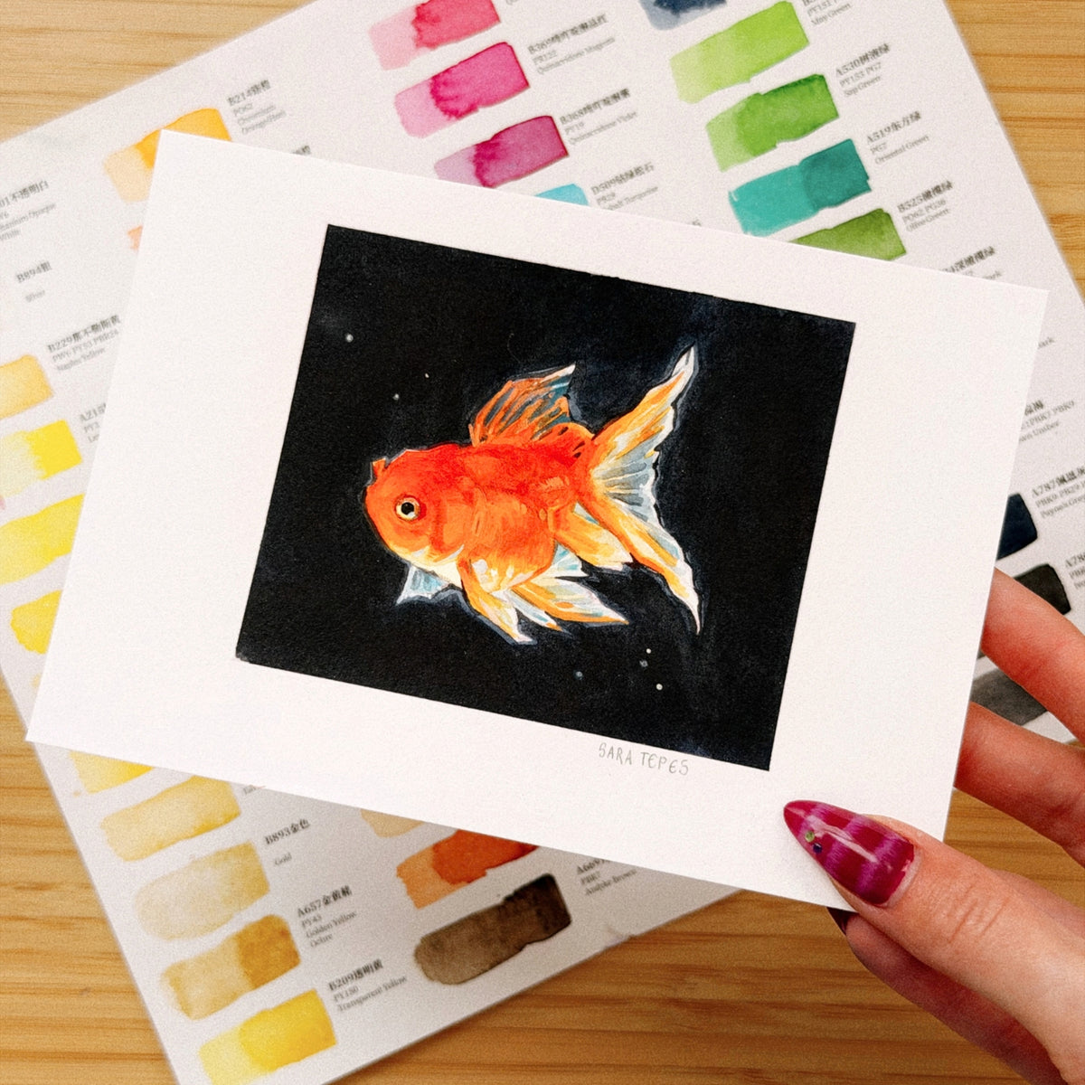 Goldfish Original Watercolor
