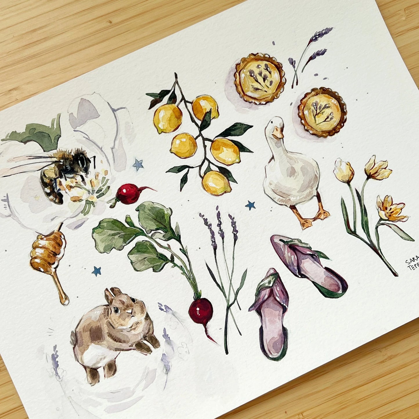 Fairy's Garden - Original Watercolor