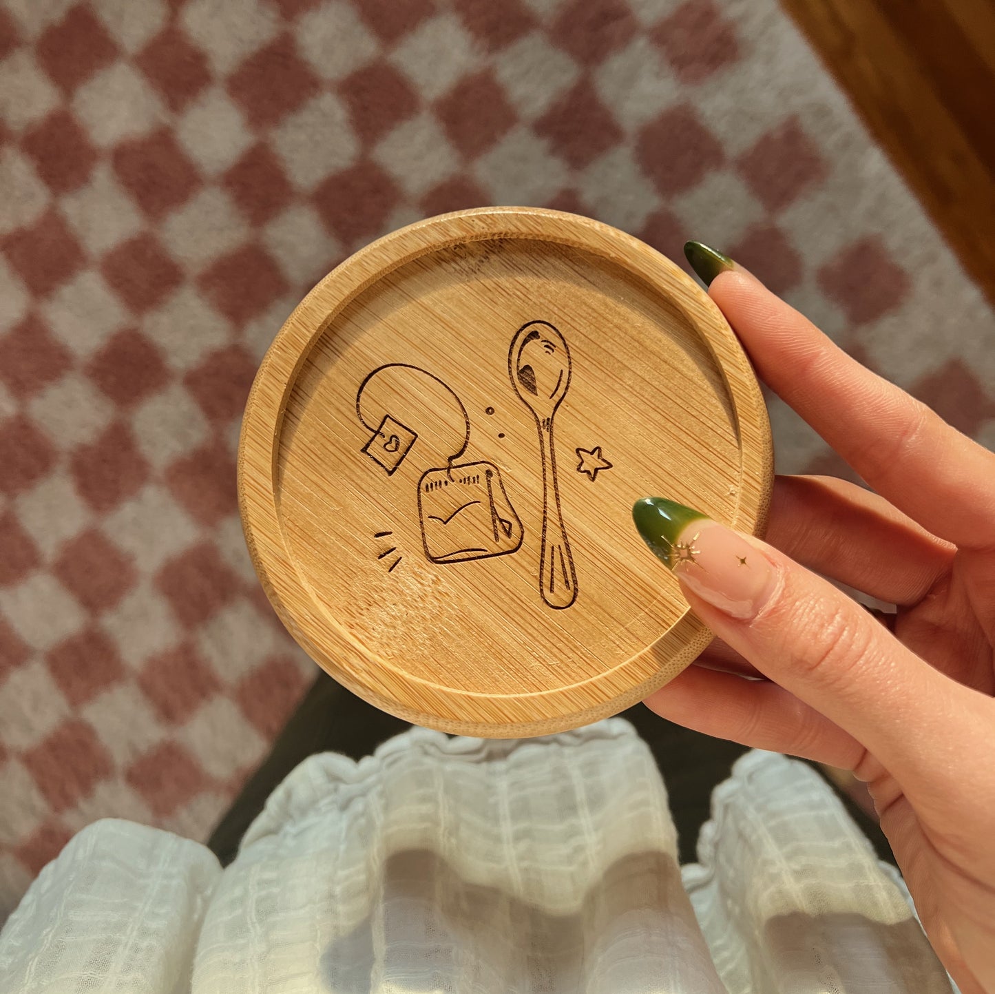 Engraved Bamboo Coasters