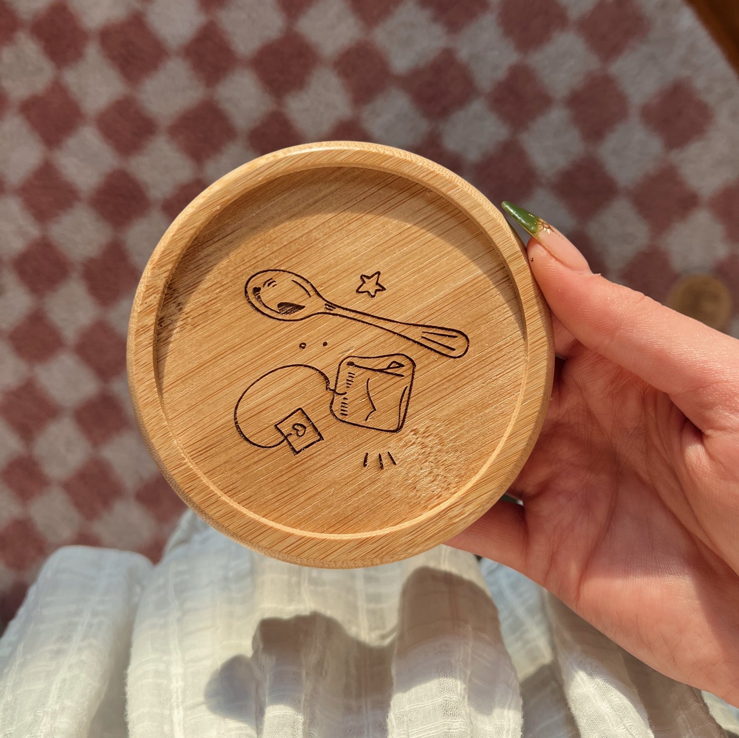 Engraved Bamboo Coasters
