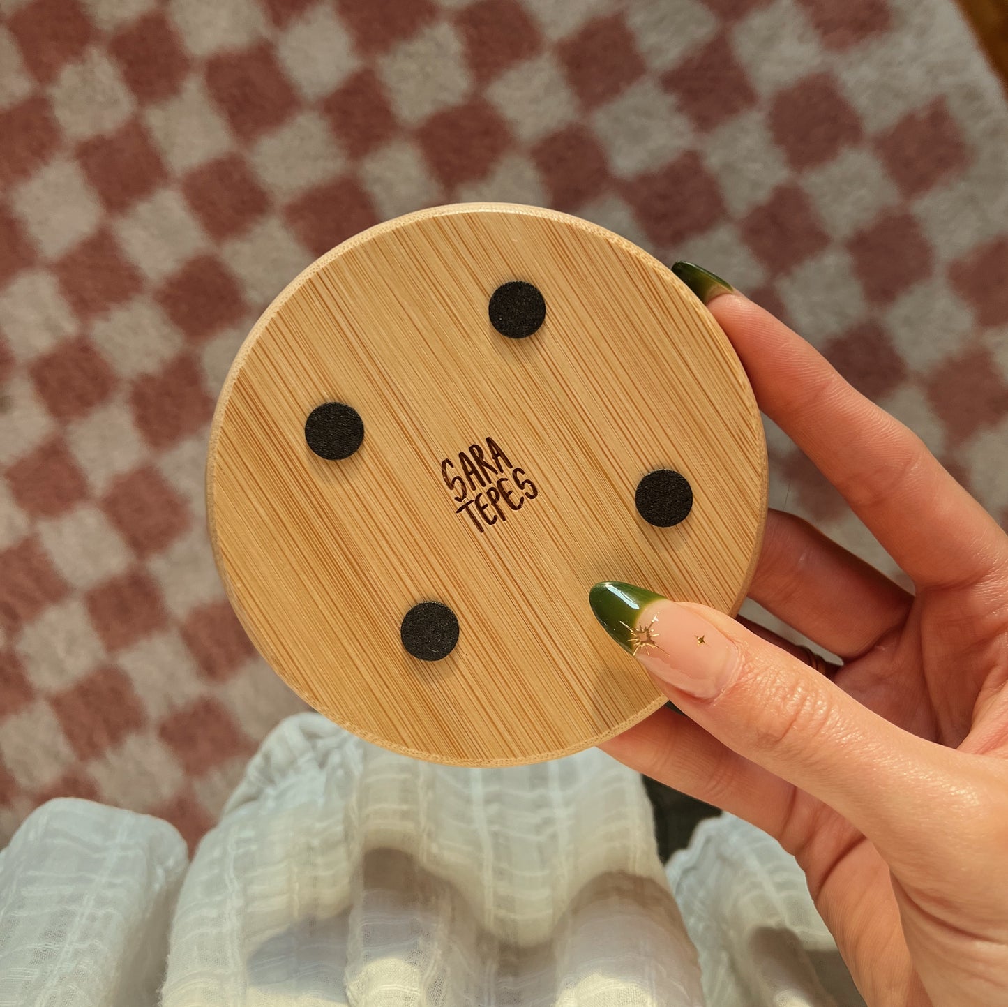 Engraved Bamboo Coasters