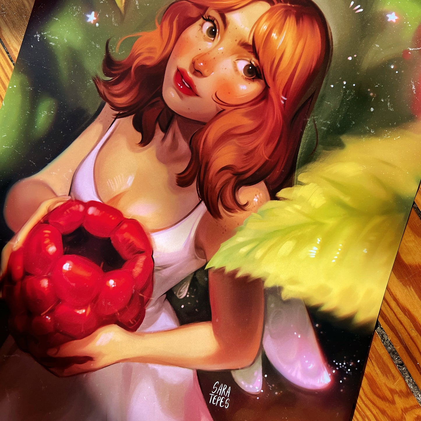 Raspberry Fairy Art Print