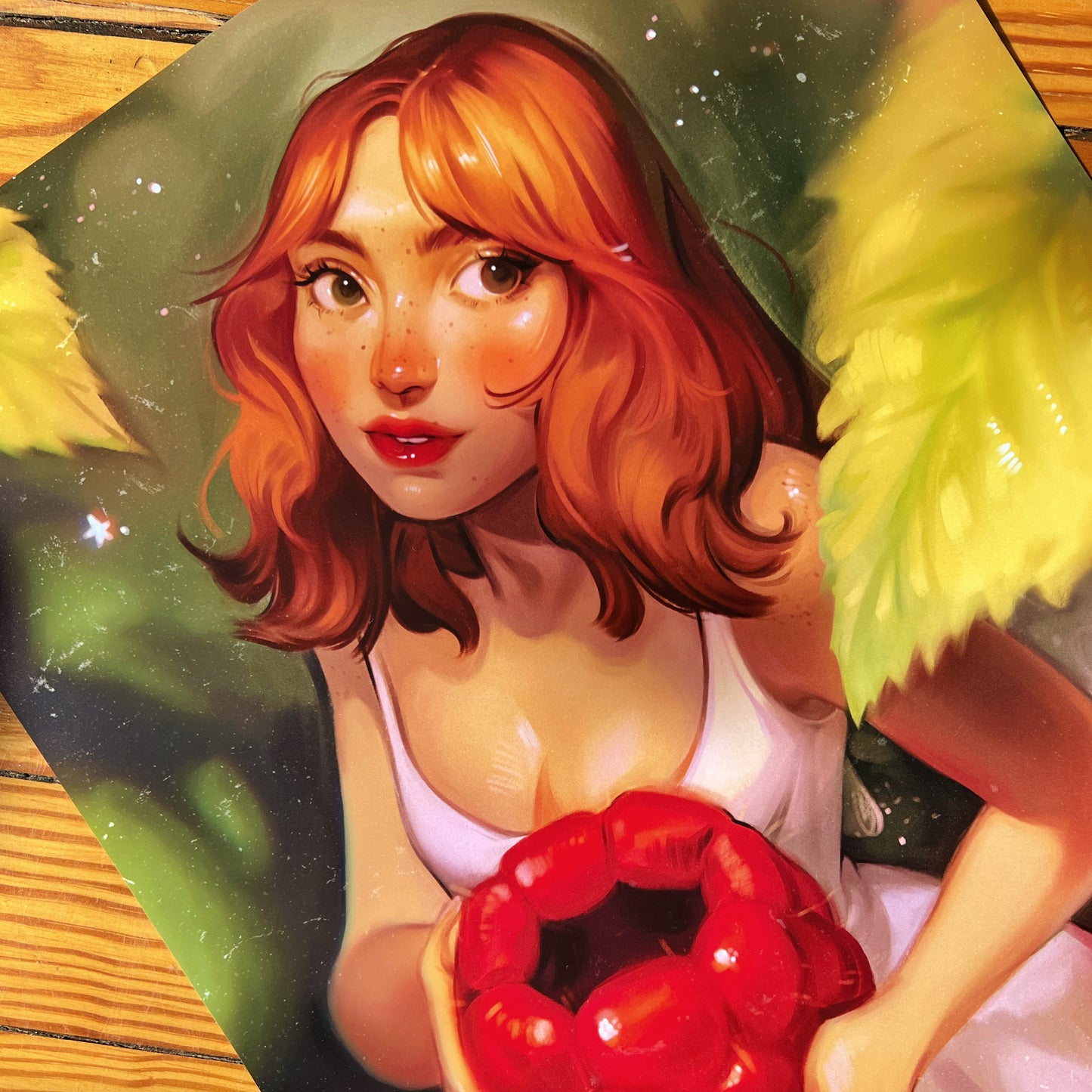 Raspberry Fairy Art Print