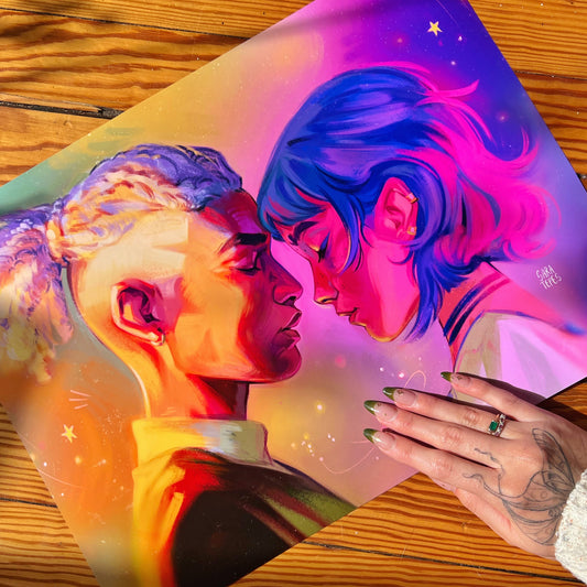 Ekko and Powder Art Print