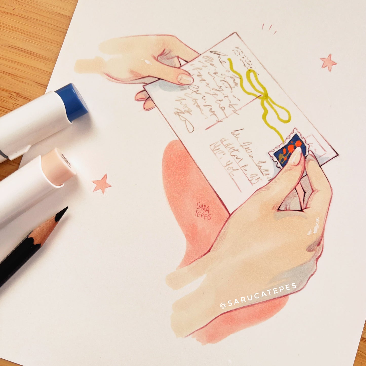 Inktober Drawing- Postcard