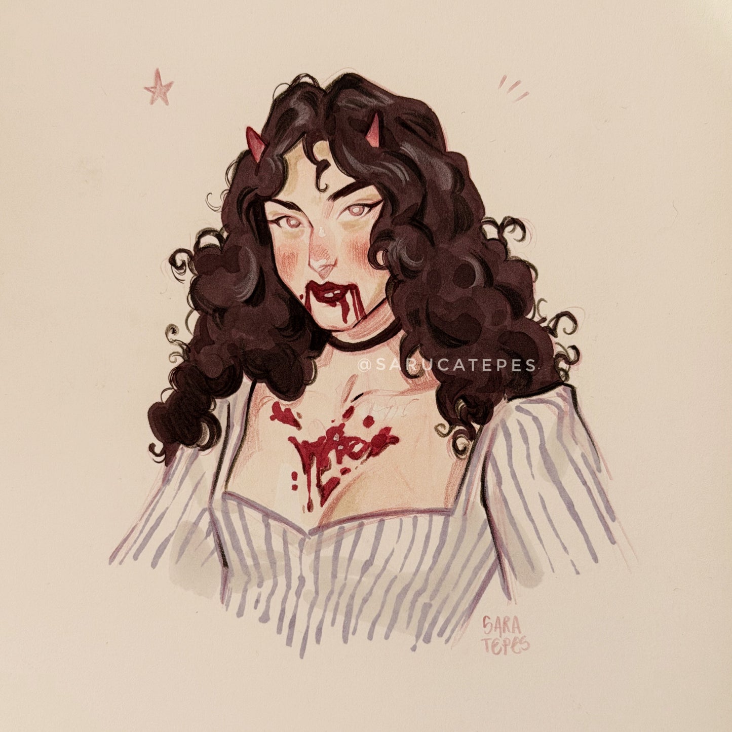 Inktober Drawing- Devil & Twilight