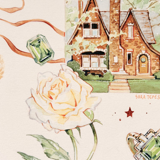 Spring Morning Original Watercolor