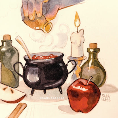 Inktober Drawing- Cider & Spell