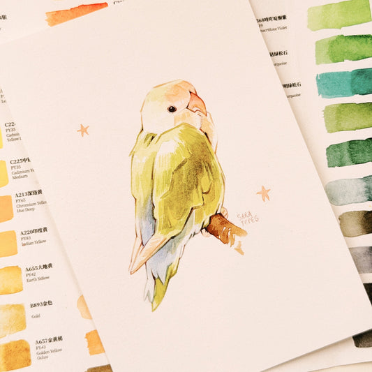 Lovebird Original Watercolor