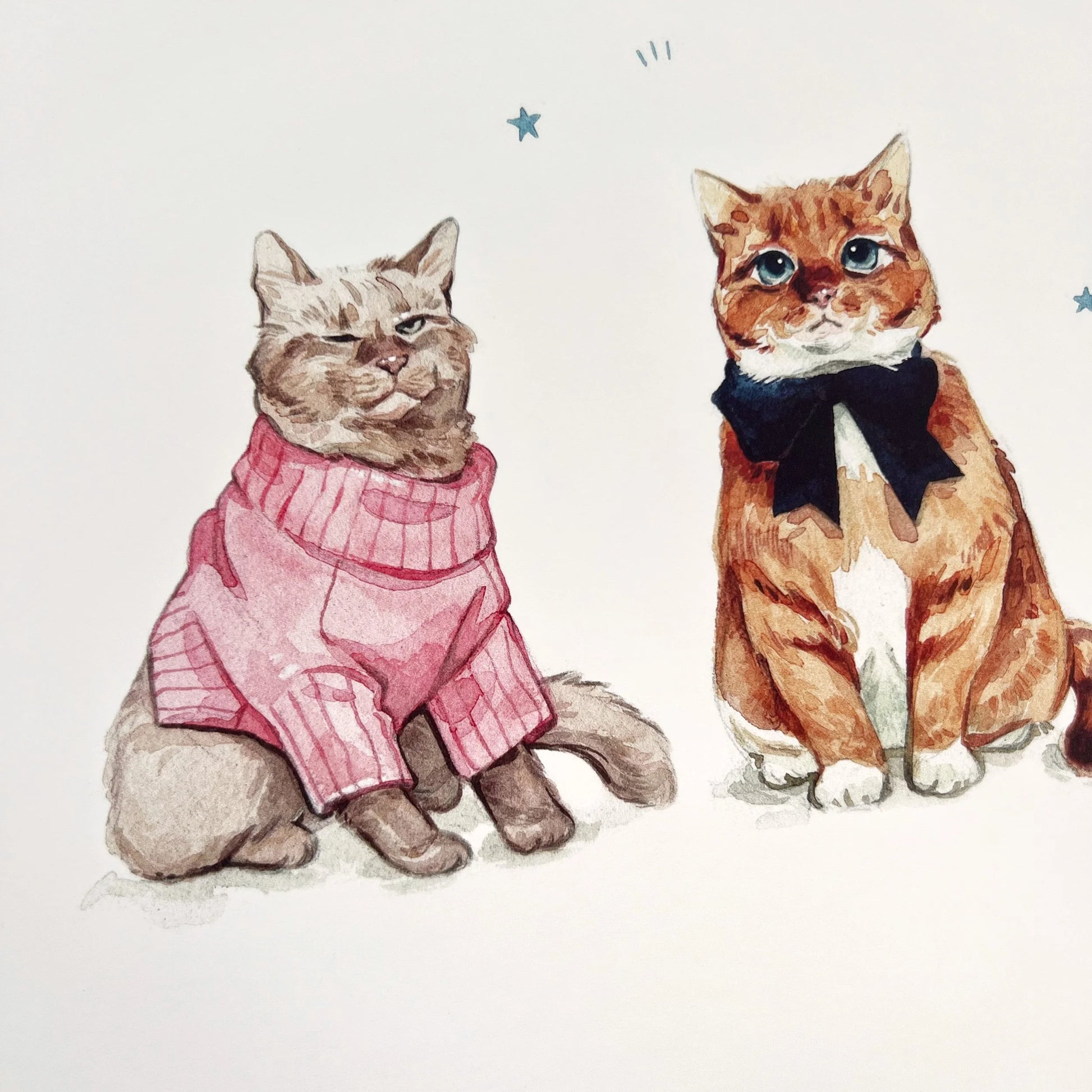 Cats in Sweaters Large Print