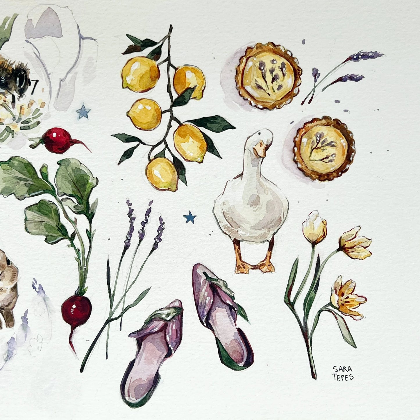 Fairy's Garden - Original Watercolor