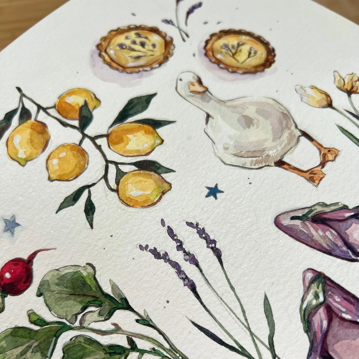 Fairy's Garden - Original Watercolor