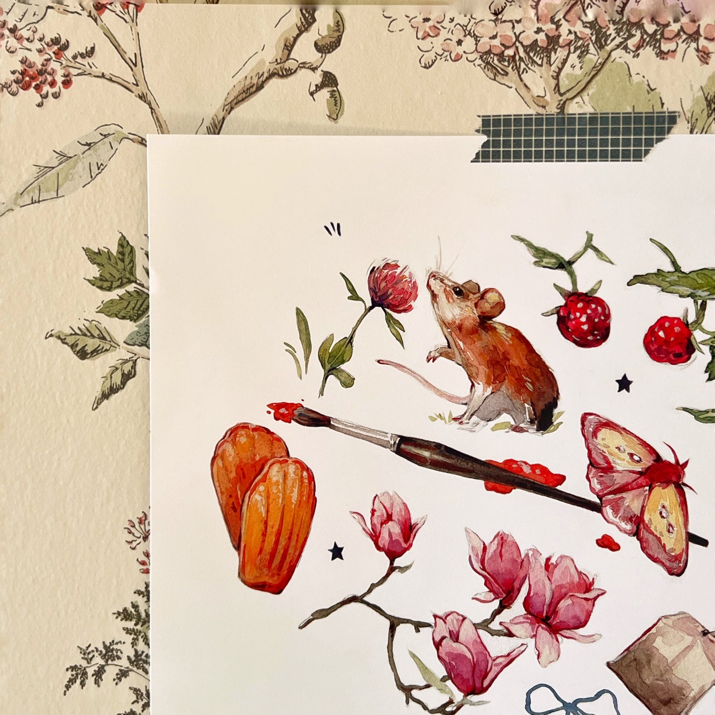 Picnic in the Fields Art Print