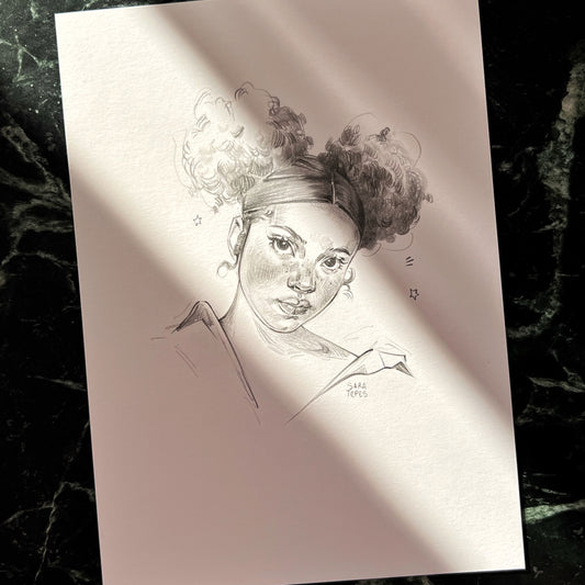 Portrait Study- Original Graphite Drawing