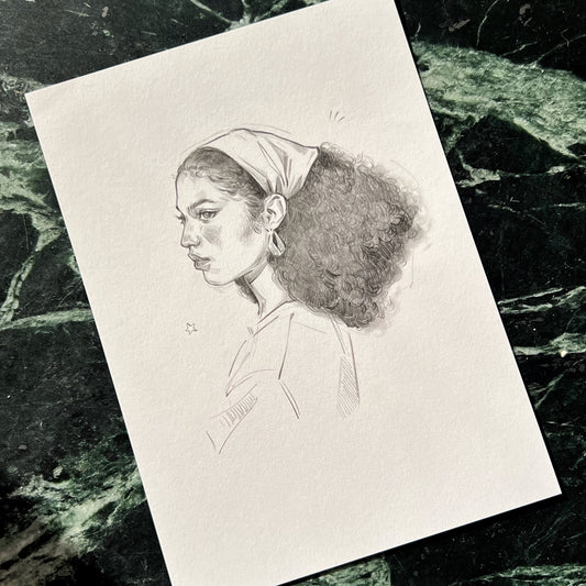 Portrait Study- Original Graphite Drawing