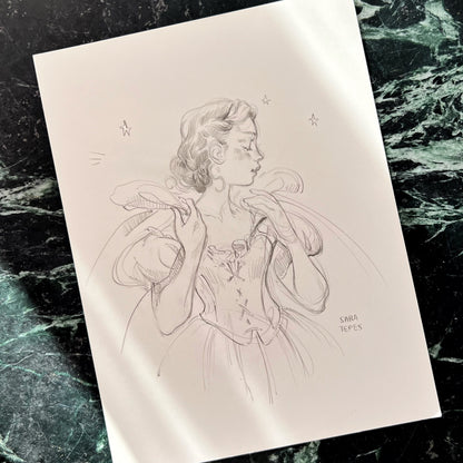 Portrait Study- Original Graphite Drawing