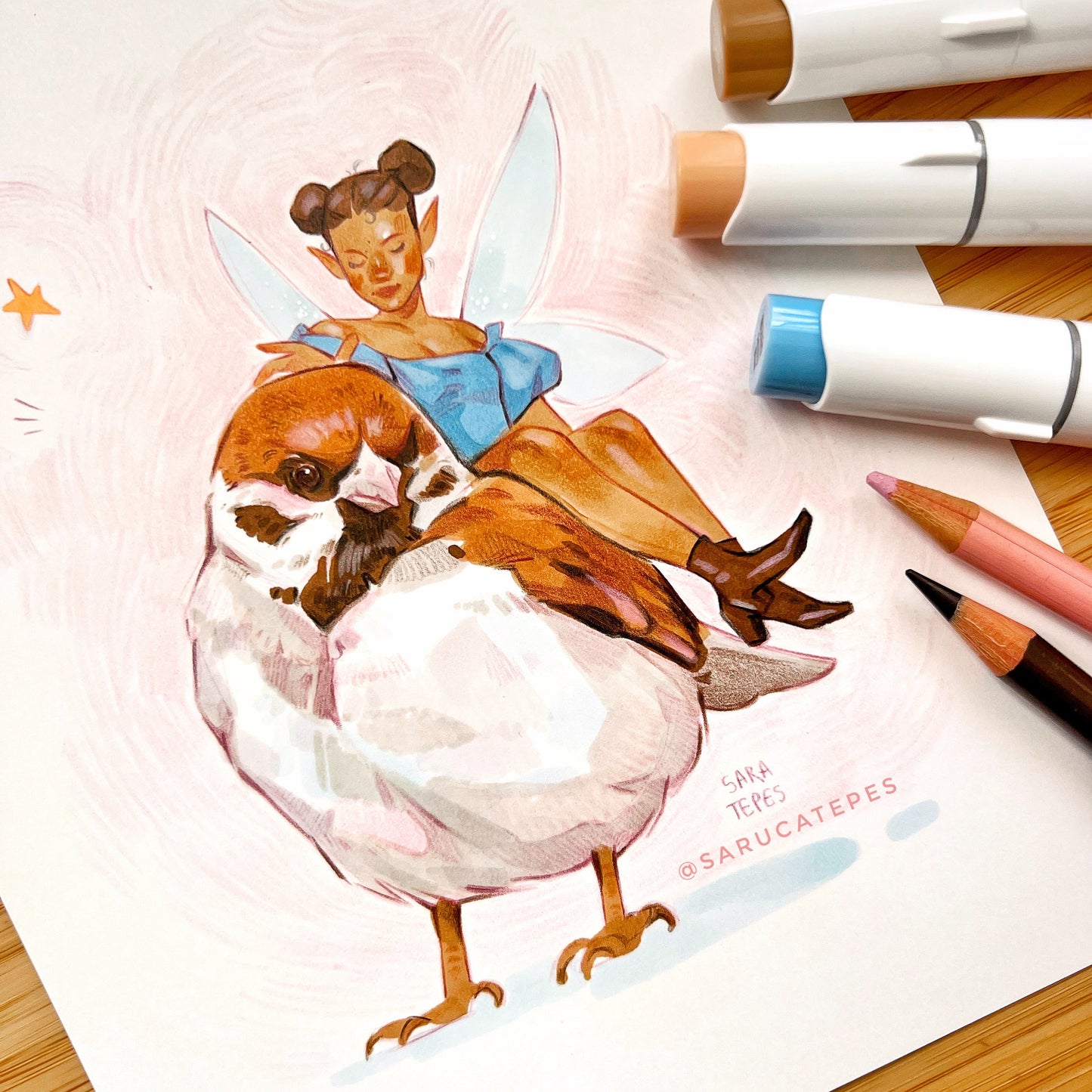 Inktober Drawing- Sparrow