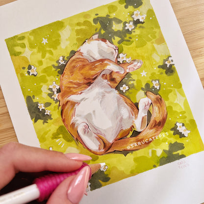 Inktober Drawing- Cat Nap