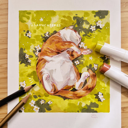 Inktober Drawing- Cat Nap