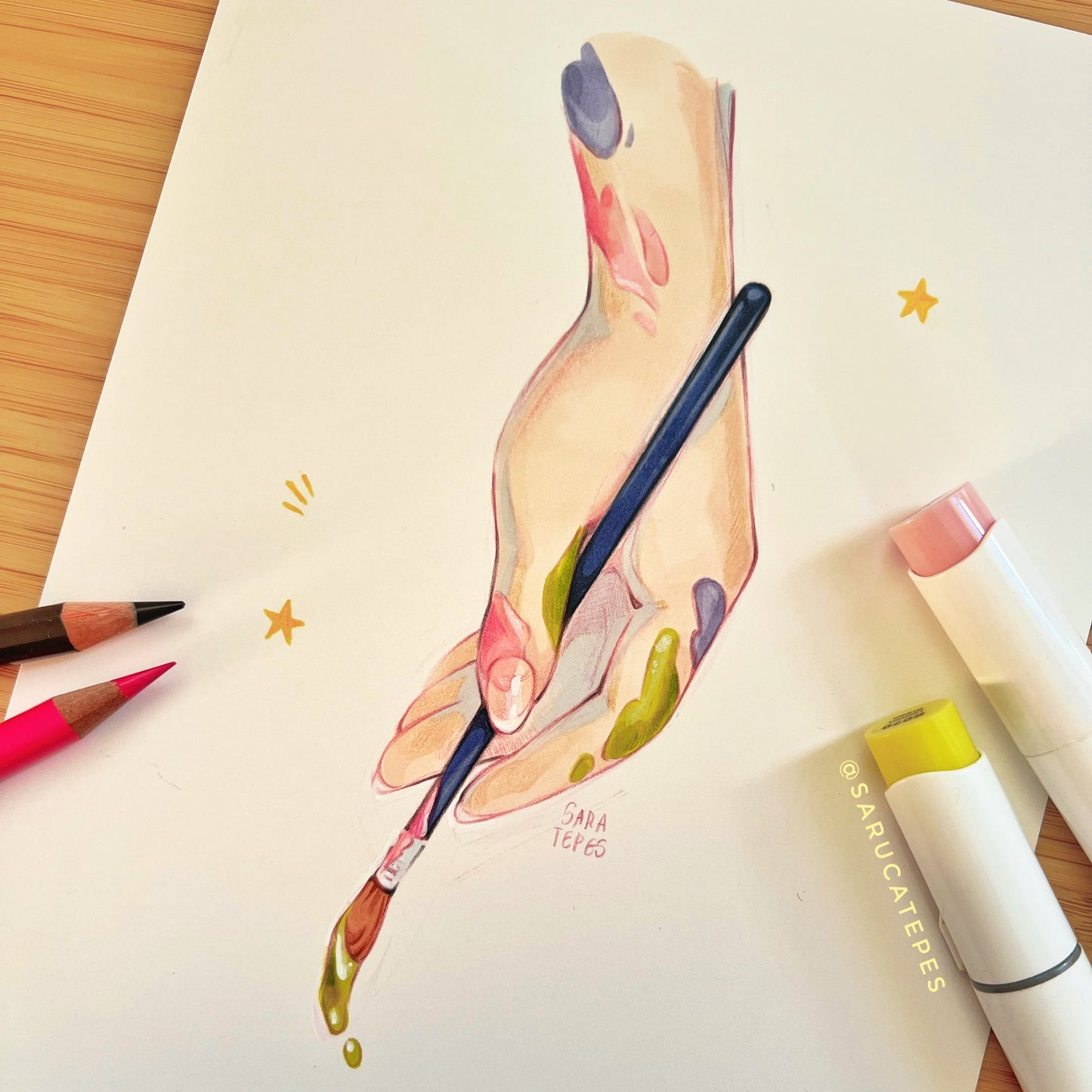 Inktober Drawing- Painter's Palette