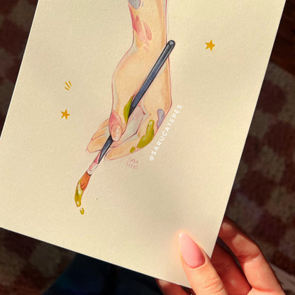 Inktober Drawing- Painter's Palette