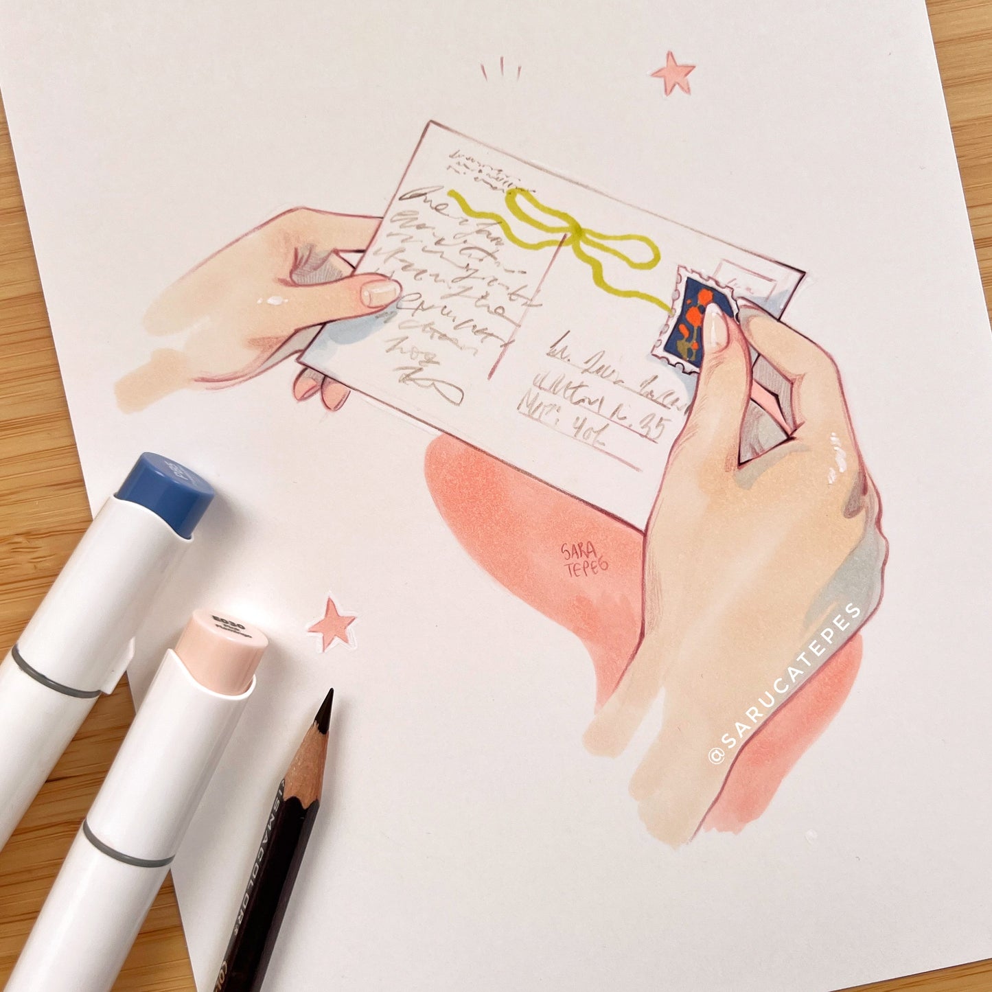 Inktober Drawing- Postcard