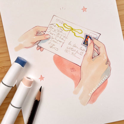 Inktober Drawing- Postcard