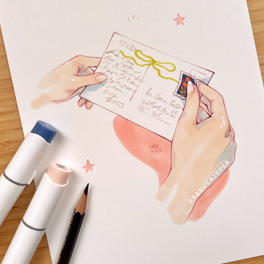 Inktober Drawing- Postcard