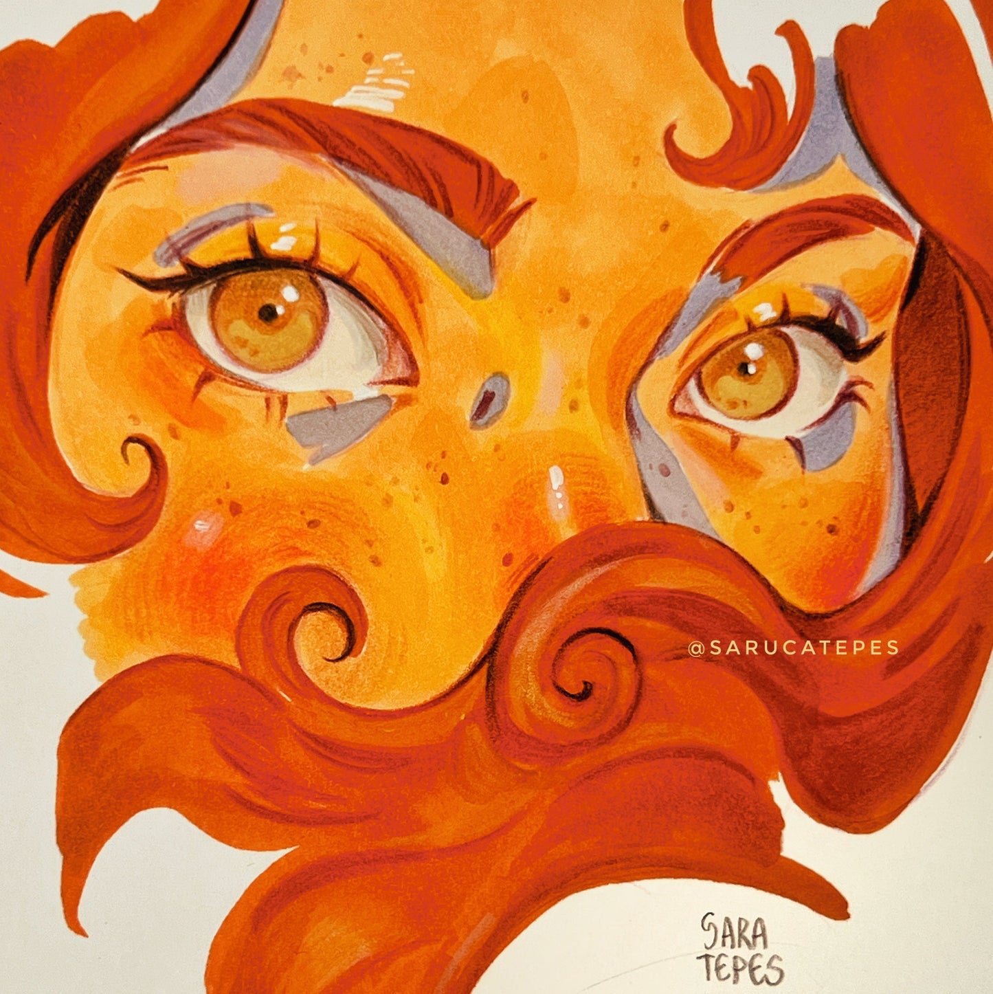 Inktober Drawing- Golden Hour