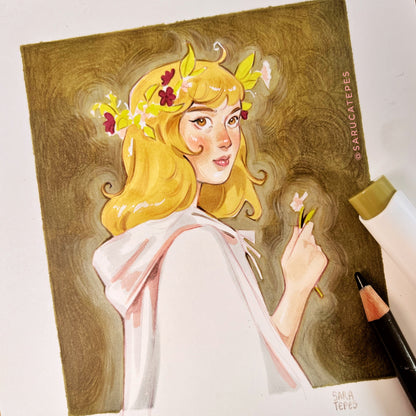 Inktober Drawing- Wildflower