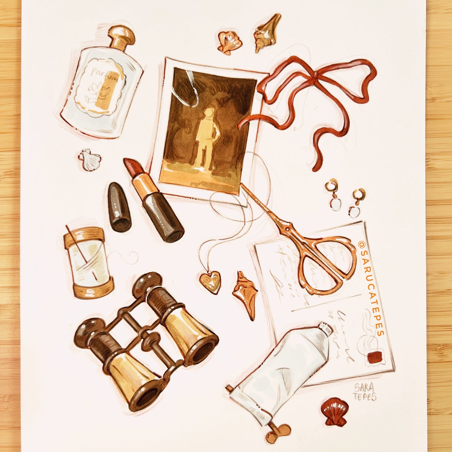 Inktober Drawing- Trinkets