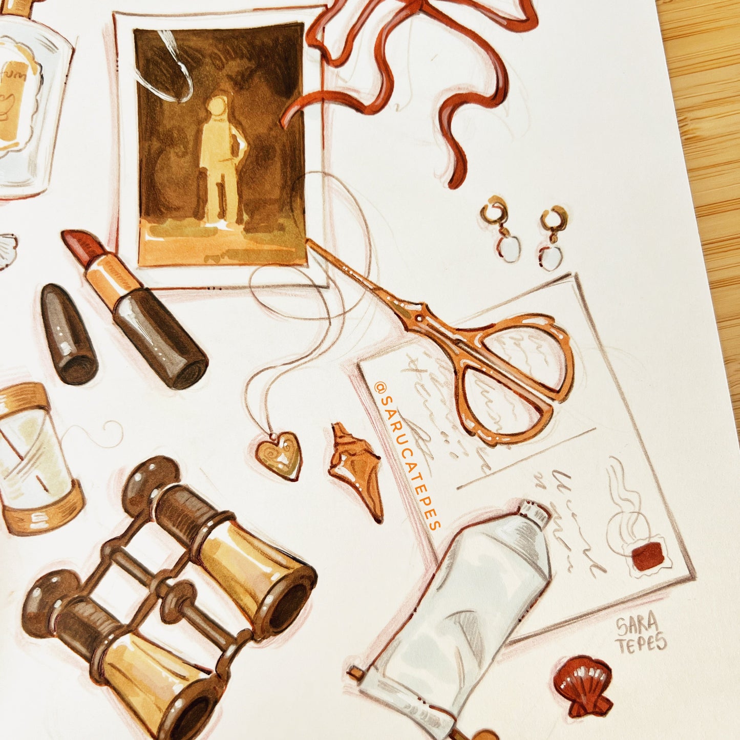 Inktober Drawing- Trinkets