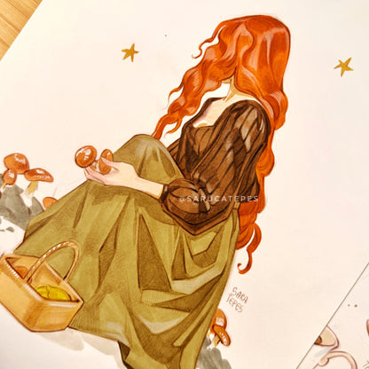 Inktober Drawing- Forest & Witch