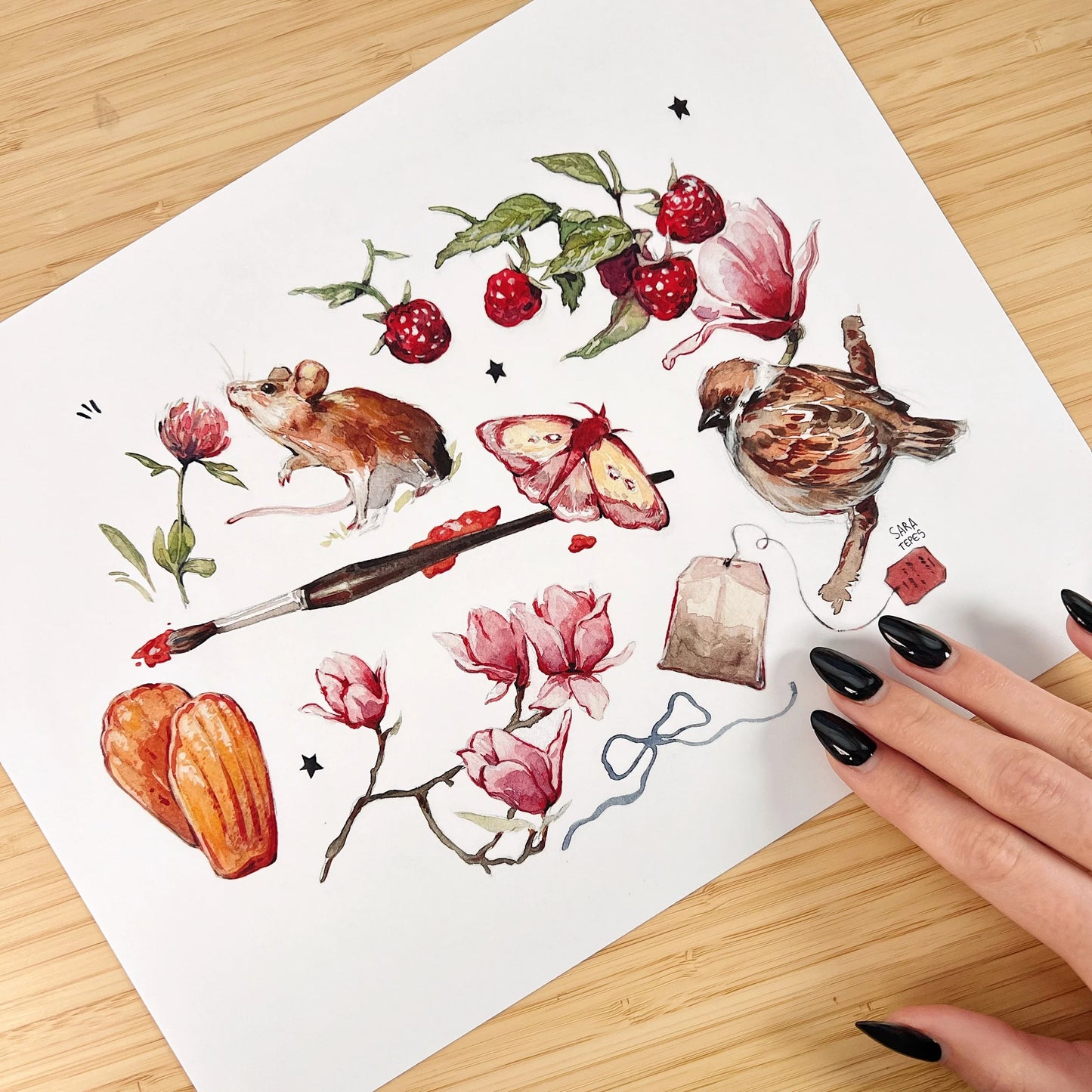 Picnic in the Fields Large Print