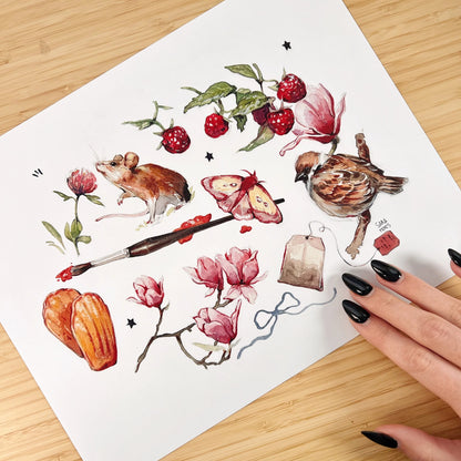 Picnic in the Fields Large Print