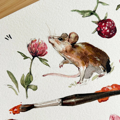 Picnic in the Fields - Original Watercolor