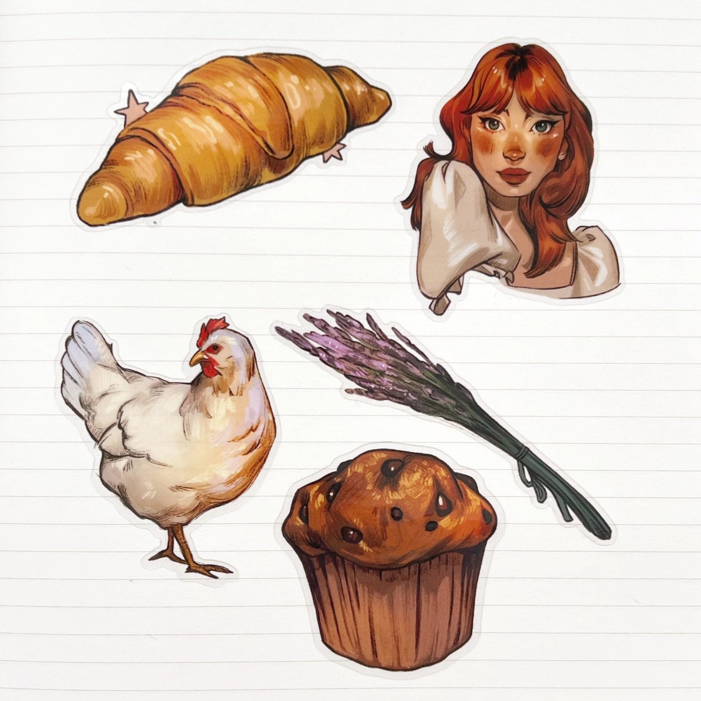 Summer Baking Stickers