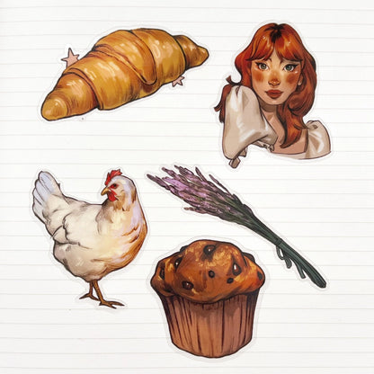 Summer Baking Stickers